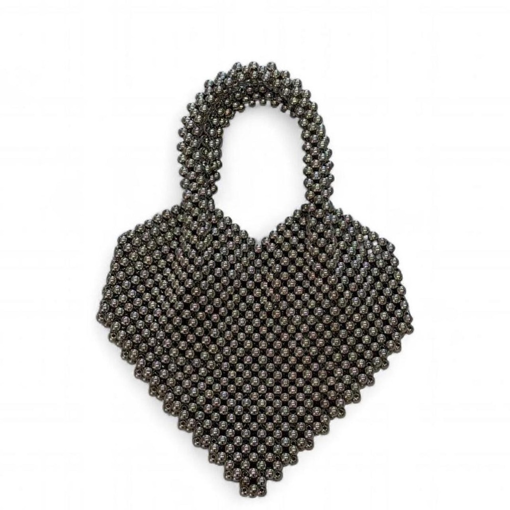 Forever 21 Beaded Heart Purse